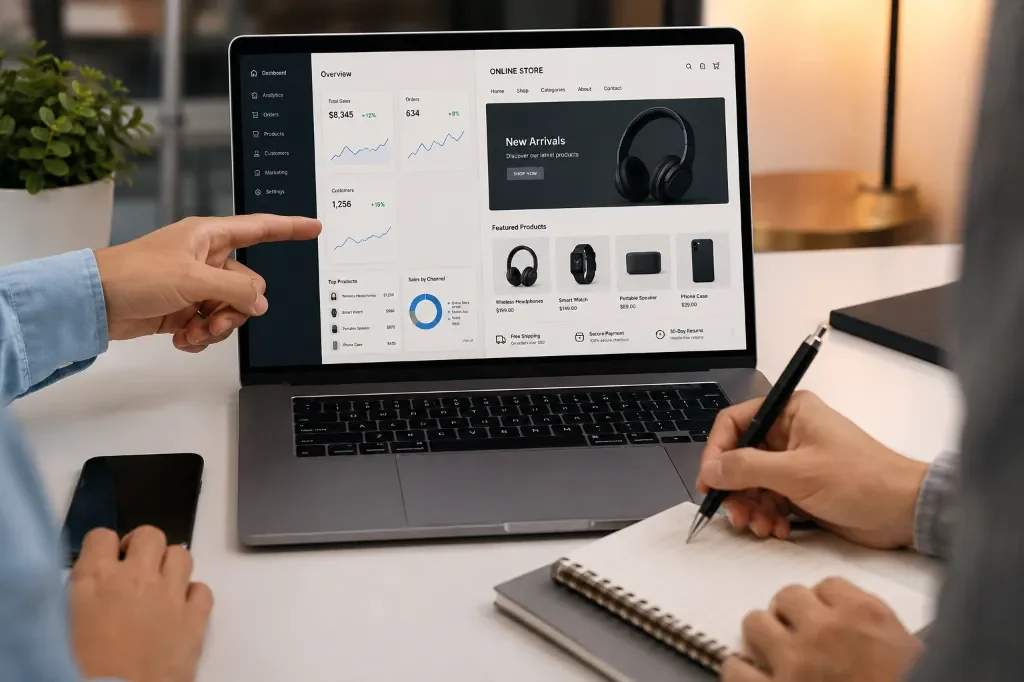 konfigurator-produktu-sklep-elektronika-uzytkownik-miniaturka - Karta produktu smartfona w sklepie internetowym  z elektroniką - wybór koloru i pojemności pamięci w konfiguratorze produktu
